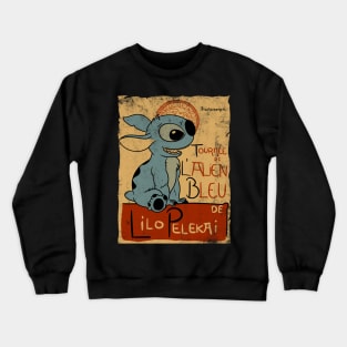 Tournee De L'Alien Bleu Crewneck Sweatshirt